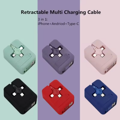 3 In 1 Retractable Charging Cable (P07097) ×Close